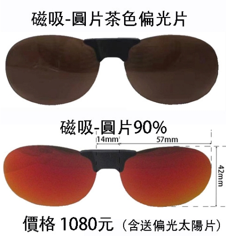 磁吸 圓片 片色：紅色片(濾強藍光90%)
